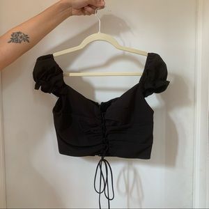 WHITE FOX BOUTIQUE CORSET CROP TOP